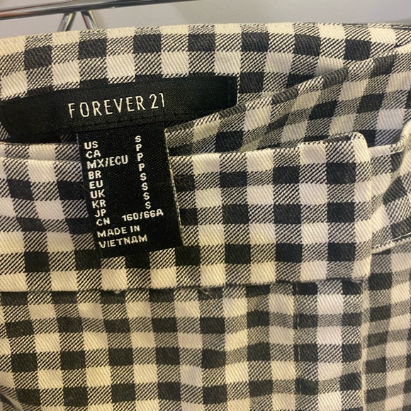 Checkered Wrap Mini Skirt - Picture 4 of 4